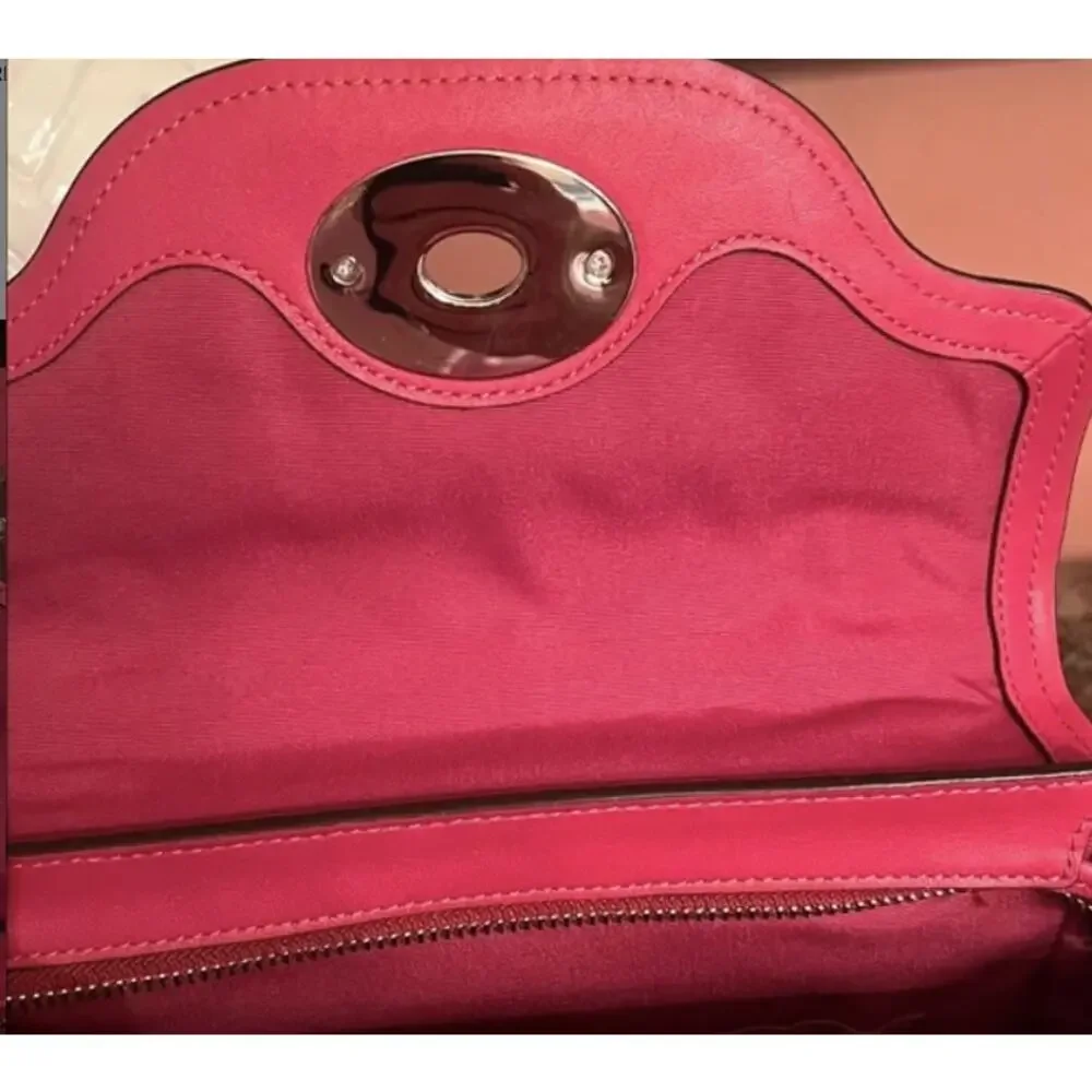 COACH Blake Flap Turnlock Leather Satchel, RETAILS $550 - Picture 11 of 13